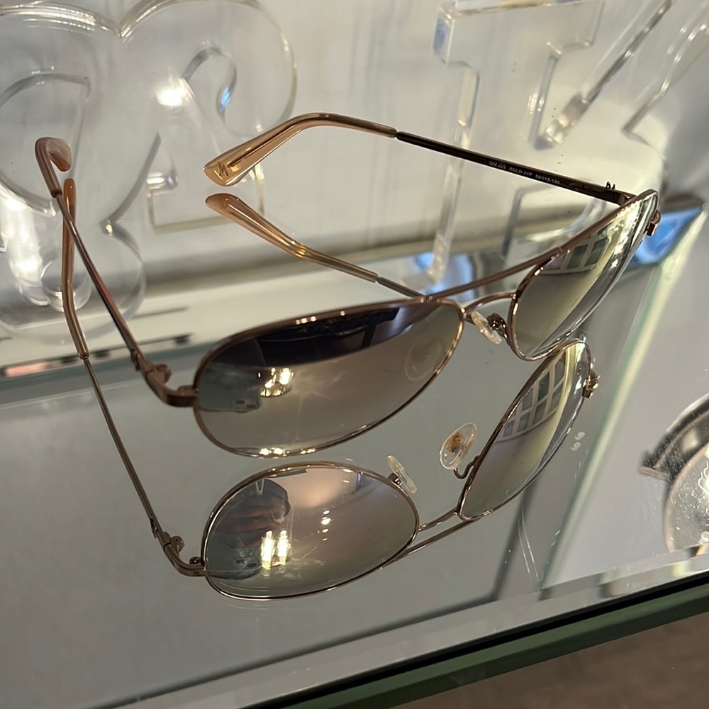 Rose gold Marciano sunglasses